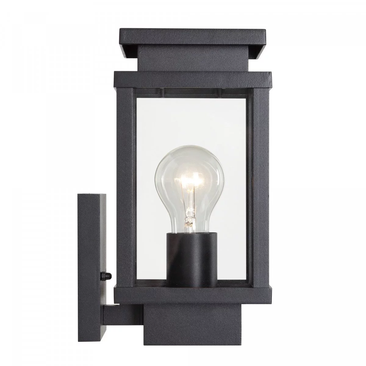 Zwarte moderne buitenlamp, Kawa, aluminium, IP44