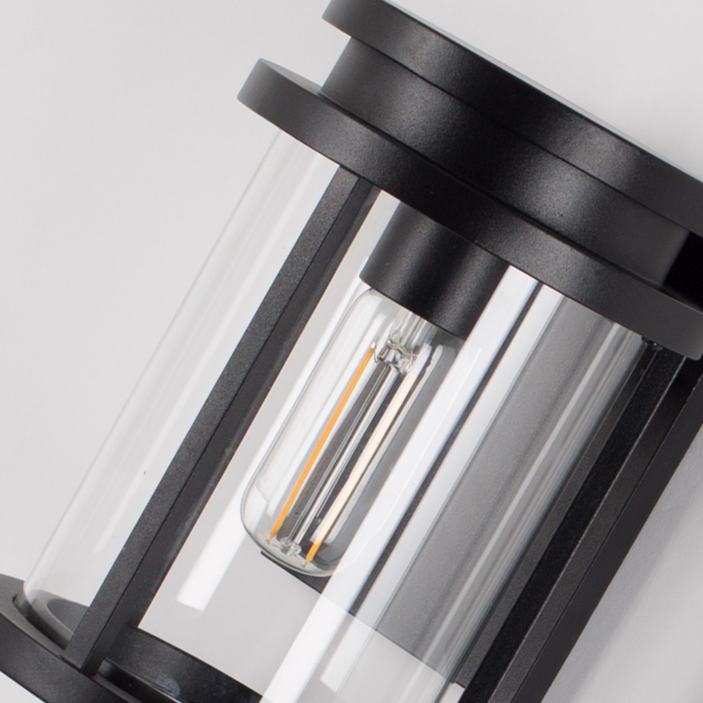 Moderne Wandleuchte Sydney M Schwarz | Nostalux.de