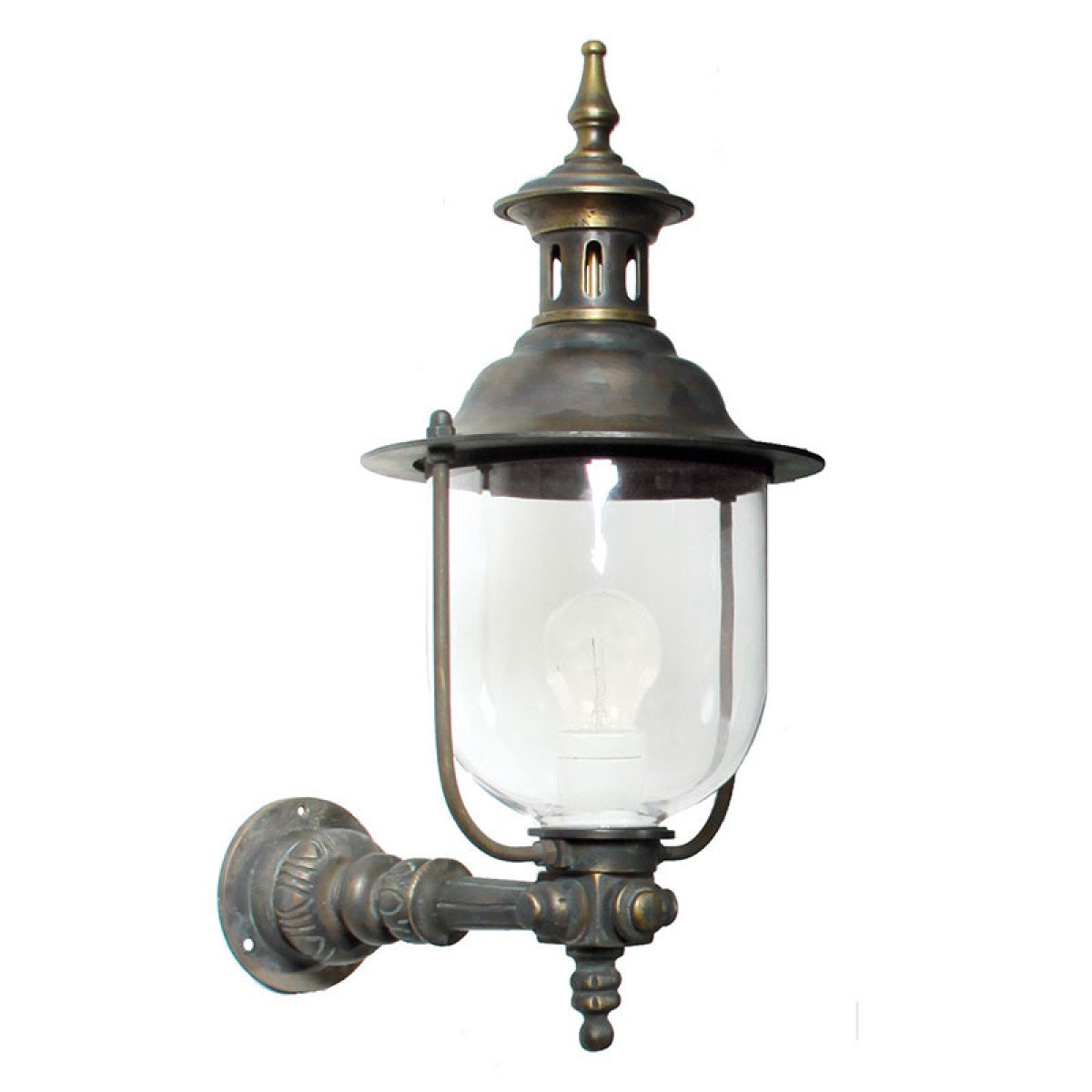 Historische Bronze Außenleuchte KS Lindau 