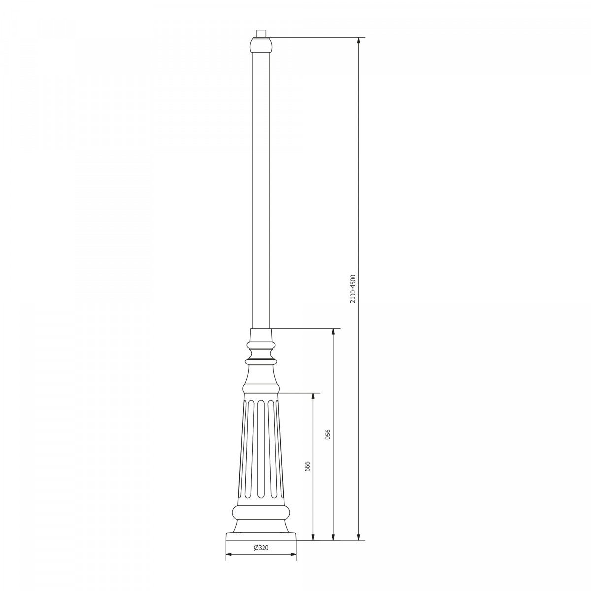 Schwarze quadratische Solarlaterne mit LED-Modul