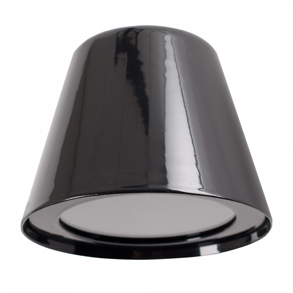Schwarze Stalllampe GU10 mit Tag-/Nachtsensor