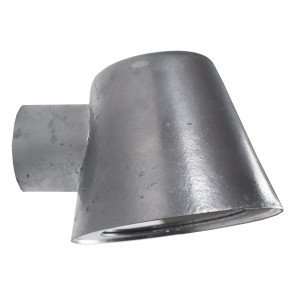 Silberne Stalllampe GU10 mit Tag-/Nachtsensor