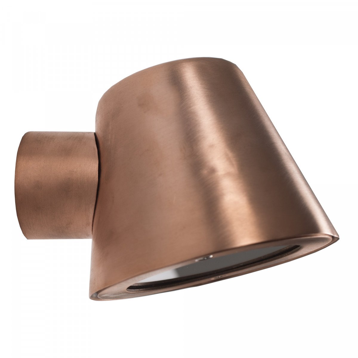 Kupferne Stalllampe GU10 mit Tag-/Nachtsensor