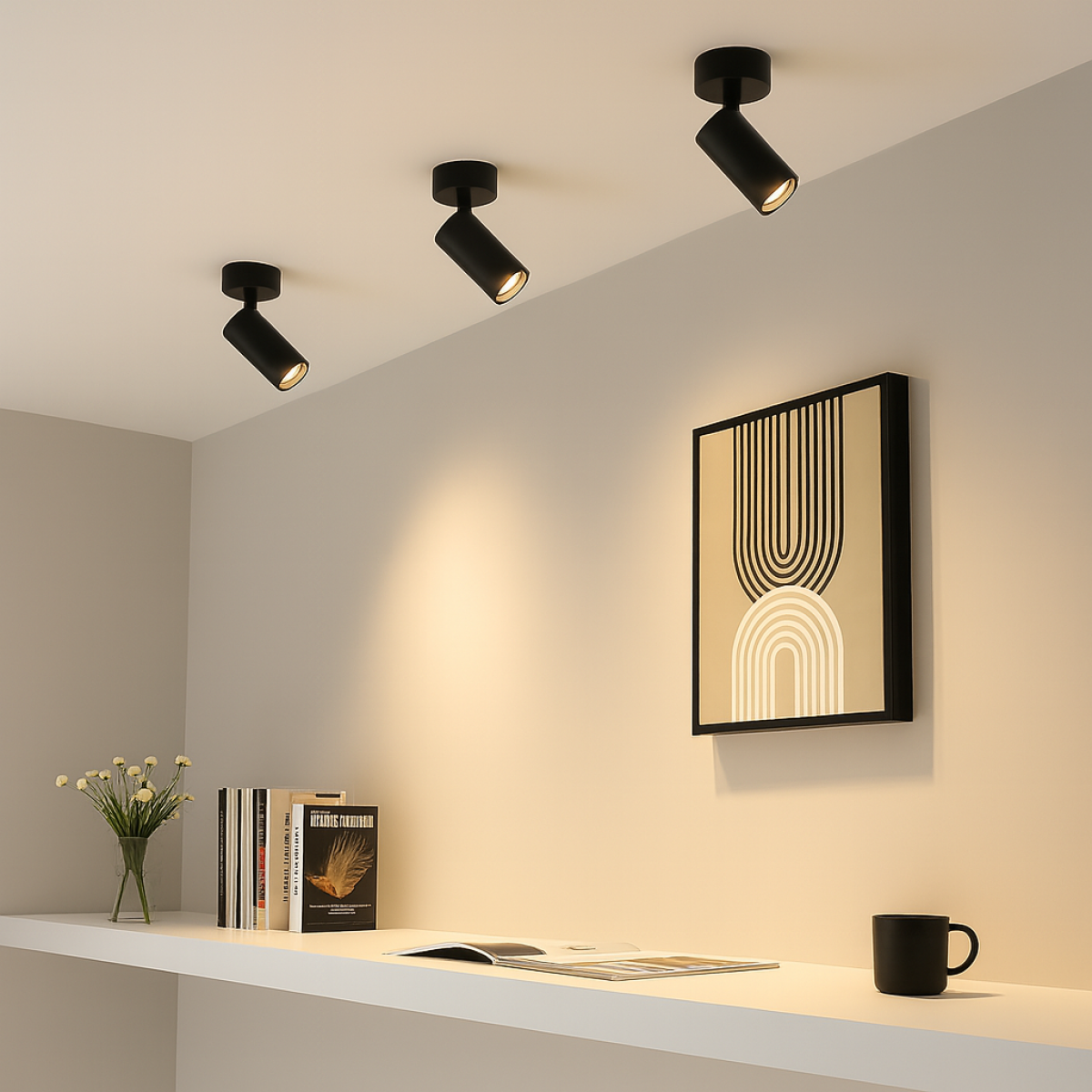 Gerichtetes Downlight Mila 1 rund Weiß